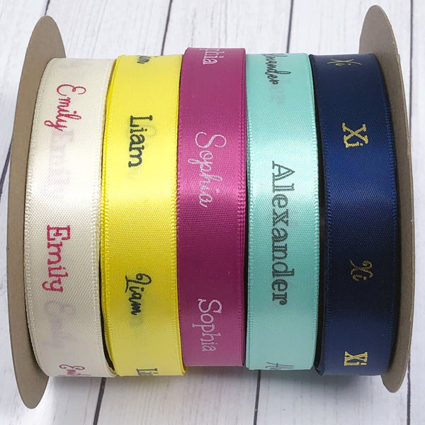 continuous personalized ribbon