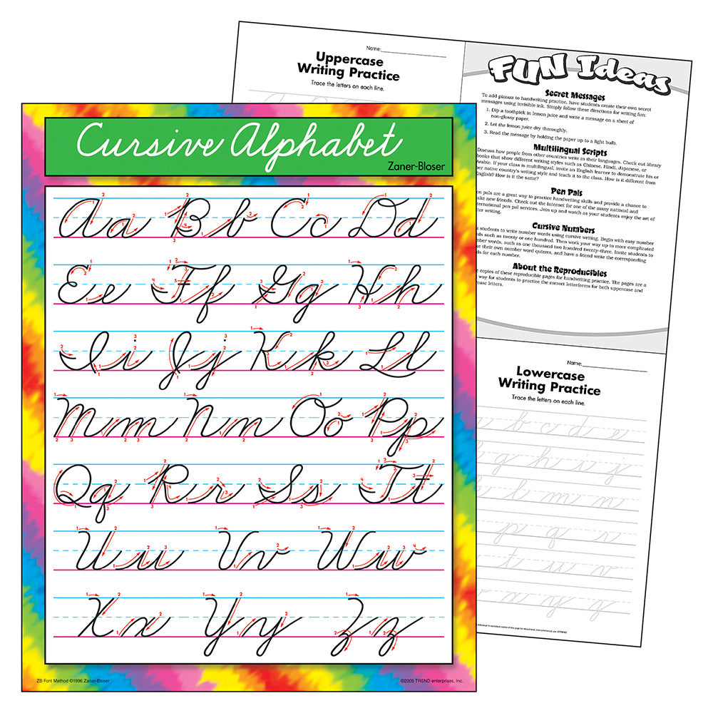 Cursive Chart Alphabet