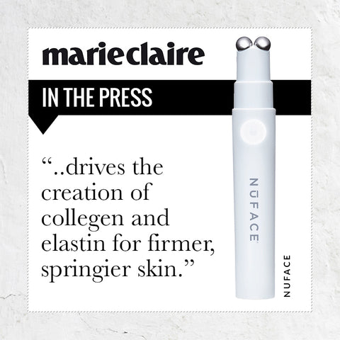 Marie Claire press quote - drives the creation of collagen and elastin for firmer, springier skin