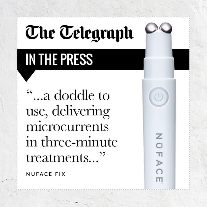 The Telegraph press quote - a doddle to use, delivering microcurrent in three-minute treatments