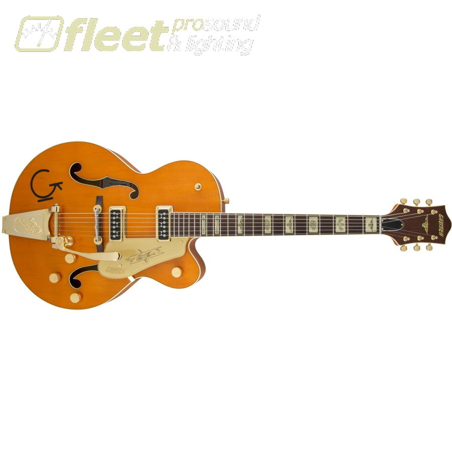 Gretsch G6120T-55 Vintage Select Edition '55 Chet Atkins Hollow Body with  Bigsby Guitar - Vintage Orange Stain Lacquer (2401357822)