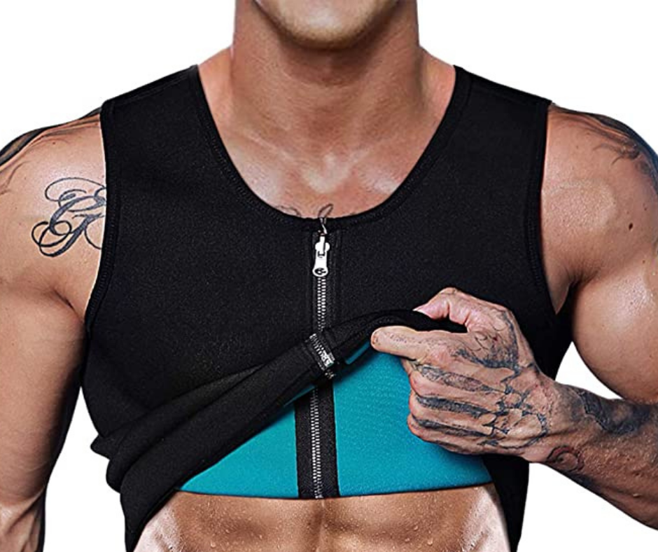 SaunaFX Men's Slimming Neoprene Sauna Vest with Microban Antimicrobial  Product Protection