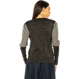 Women's Shimmer Ribbed Cuff Sweater