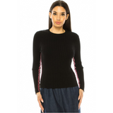 Women's Side Stitch Ribbed Sweater