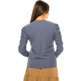 Women's Ruched Sleeve Top