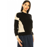 Women's Two-Tone Long Sleeve Top