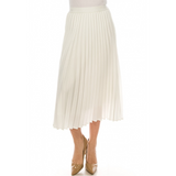 Women's Elastic Waist Pleated Skirt