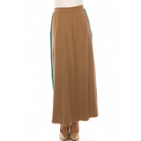 Women's Side Stripes Maxi Knit Skirt