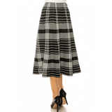 Women's Houndstooth Print Knit Skirt