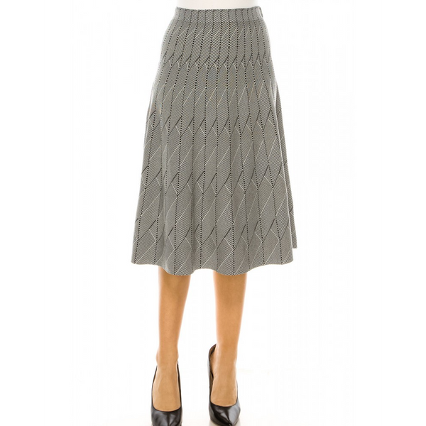 Women's Multi Stripes Knit Skirt