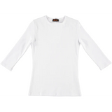 Girls 3/4 Sleeve Ribbed T-Shirt