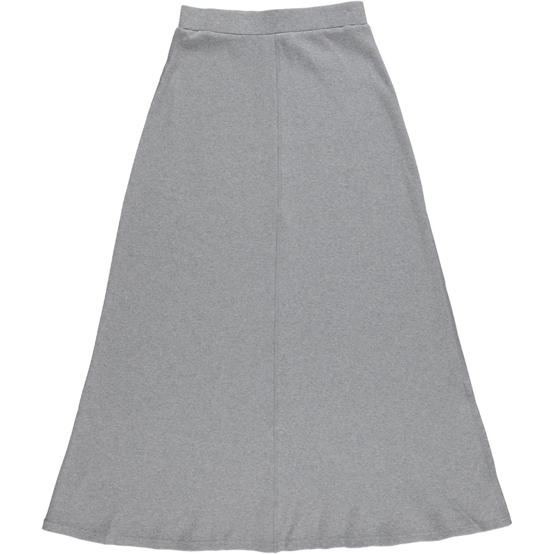 Girls Elastic Waist Maxi Ribbed Skirt