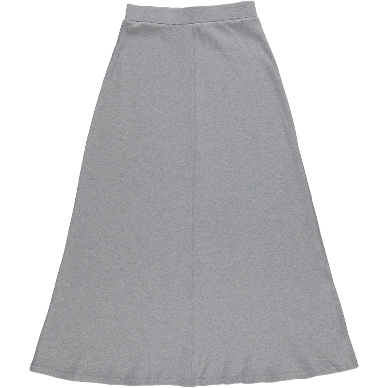 Women's Elastic Waist Maxi Ribbed Skirt