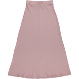 Girls Elastic Waist Maxi Ribbed Skirt