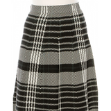 Women's Houndstooth Print Knit Skirt