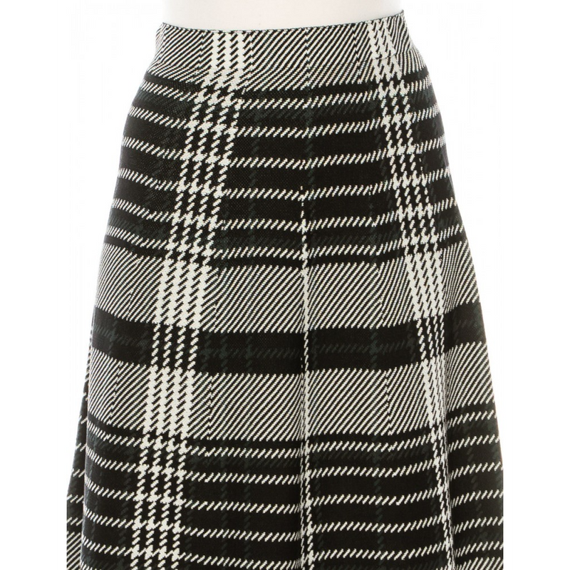 Women's Houndstooth Print Knit Skirt