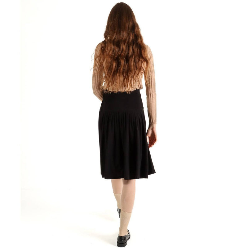 Women's Gathered Pleats Slinky Skirt