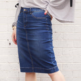 Women's Denim Pencil Skirt