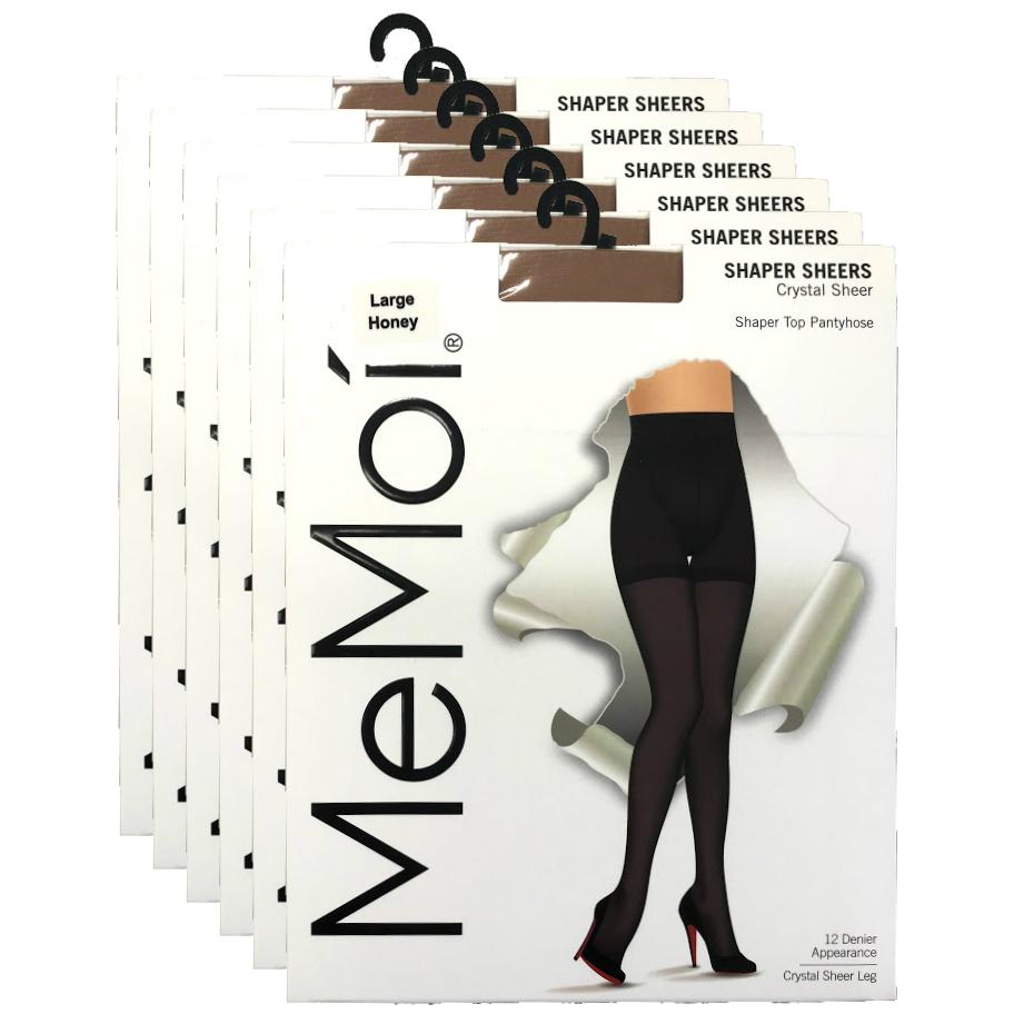 MeMoi Sheer Control Top Pantyhose Premium Hosiery 