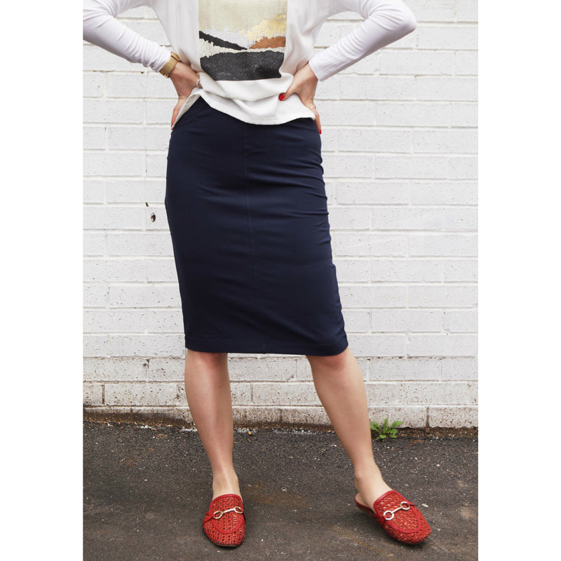 Women's Stretch Cotton Pencil Skirt