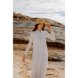 Women's Linen V-Neck Dress