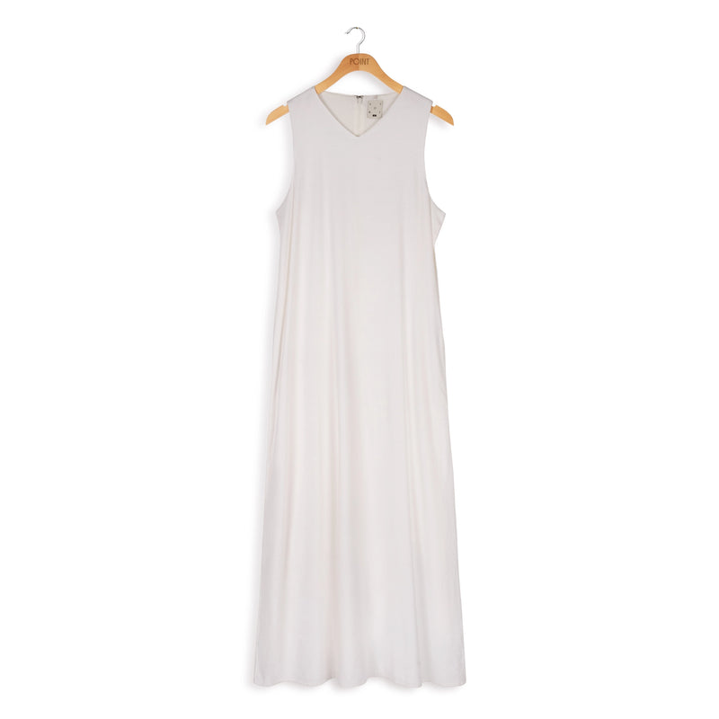 Women's Linen V-Neck Dress