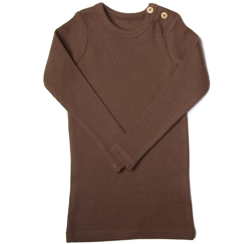 Kids Long Sleeve Ribbed Top