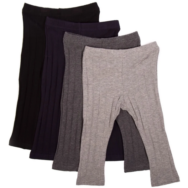 Kids Wide Ribbed Full Length Leggings