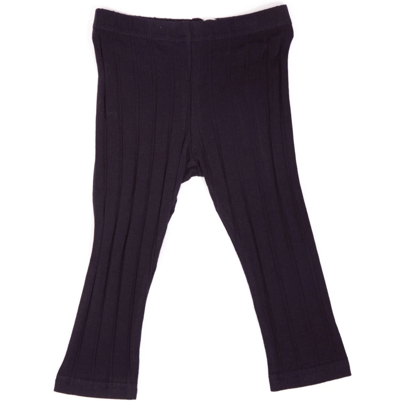 Kids Wide Ribbed Full Length Leggings