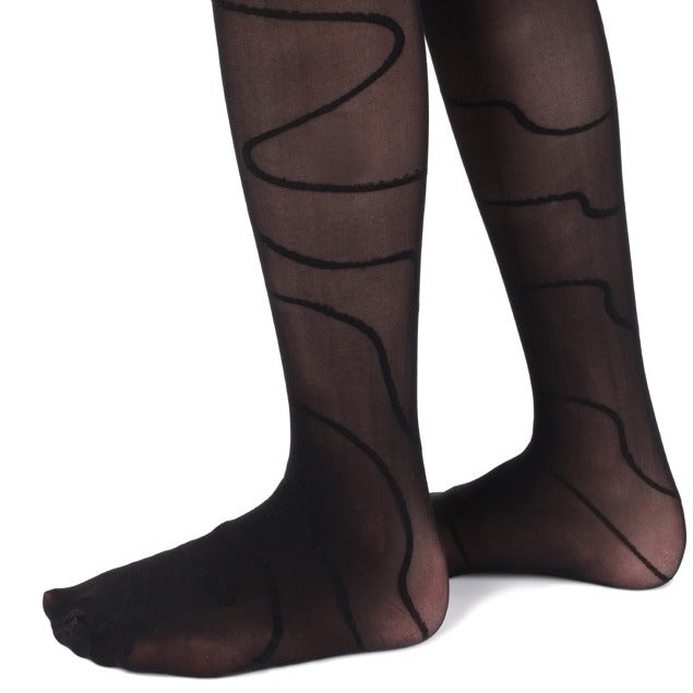 Whimsical Wave Girls Tights
