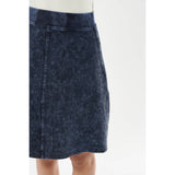 Girls A-Line Ribbed Stonewash Skirt