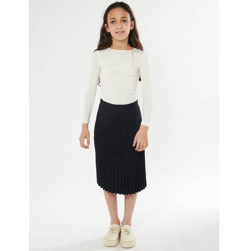 Girls Midi Pleated Skirt