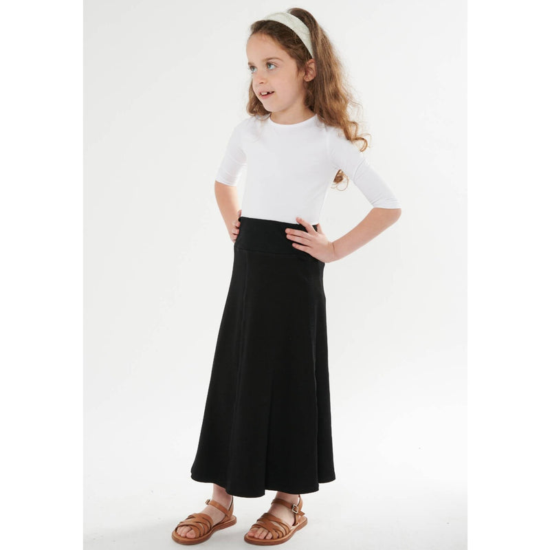 Girls Maxi Ribbed Skirt