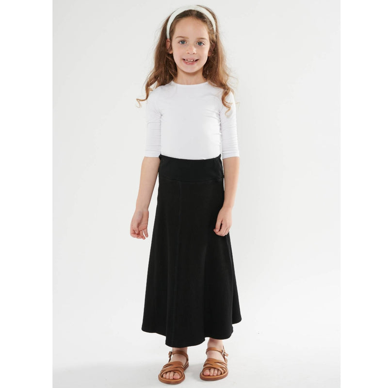 Girls Maxi Ribbed Skirt