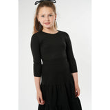 Girls 3/4 Sleeve Modal T-shirt