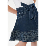 Girls Denim Skirt with Frills