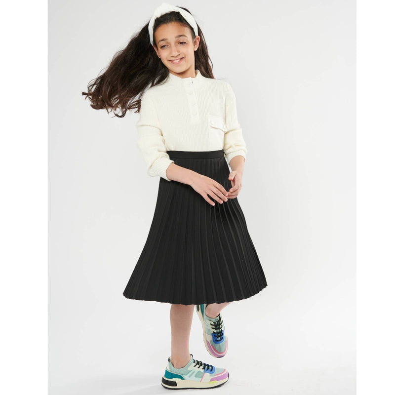 Girls Midi Pleated Skirt