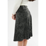 Girls A-Line Ribbed Stonewash Skirt