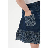 Girls Denim Skirt with Frills