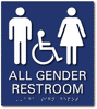 California AB1732 All Gender Restroom Signs