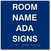 Room Number and Room Name ADA Signs