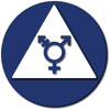 ADA-1173 All Gender Symbol Bathroom Door sign