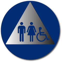 BAL-1121 Gender Neutral Wheelchair Restroom Door sign