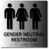 BAL-1171 Gender Neutral Restroom Tactile Braille Sign