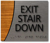 Modern Design Exit and Entrance ADA Signs