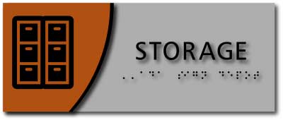 BWL-1057 Storage Room Horizontal Layout Sign