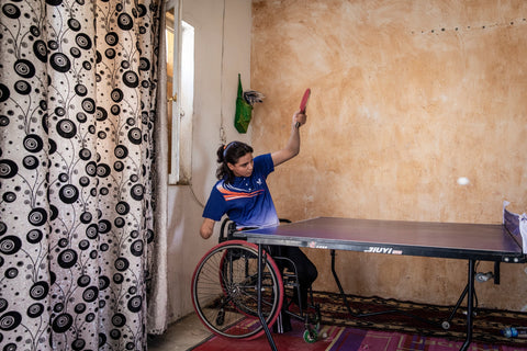Nearly 30 percent of Iraq’s Paralympic athletes were injured in terrorism-related attacks. Credit Ivor Prickett for The New York Times