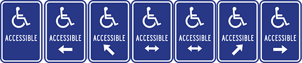 Wheelchair Accessible Wayfinding Sign