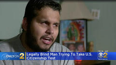Lucio Delgado, blind, failed written citizenship test