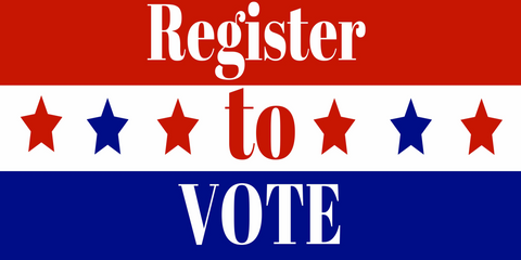 Register to Vote American flag